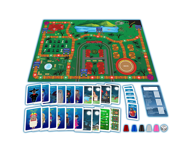 Tablero y cartas de Espantajos Mexicanos